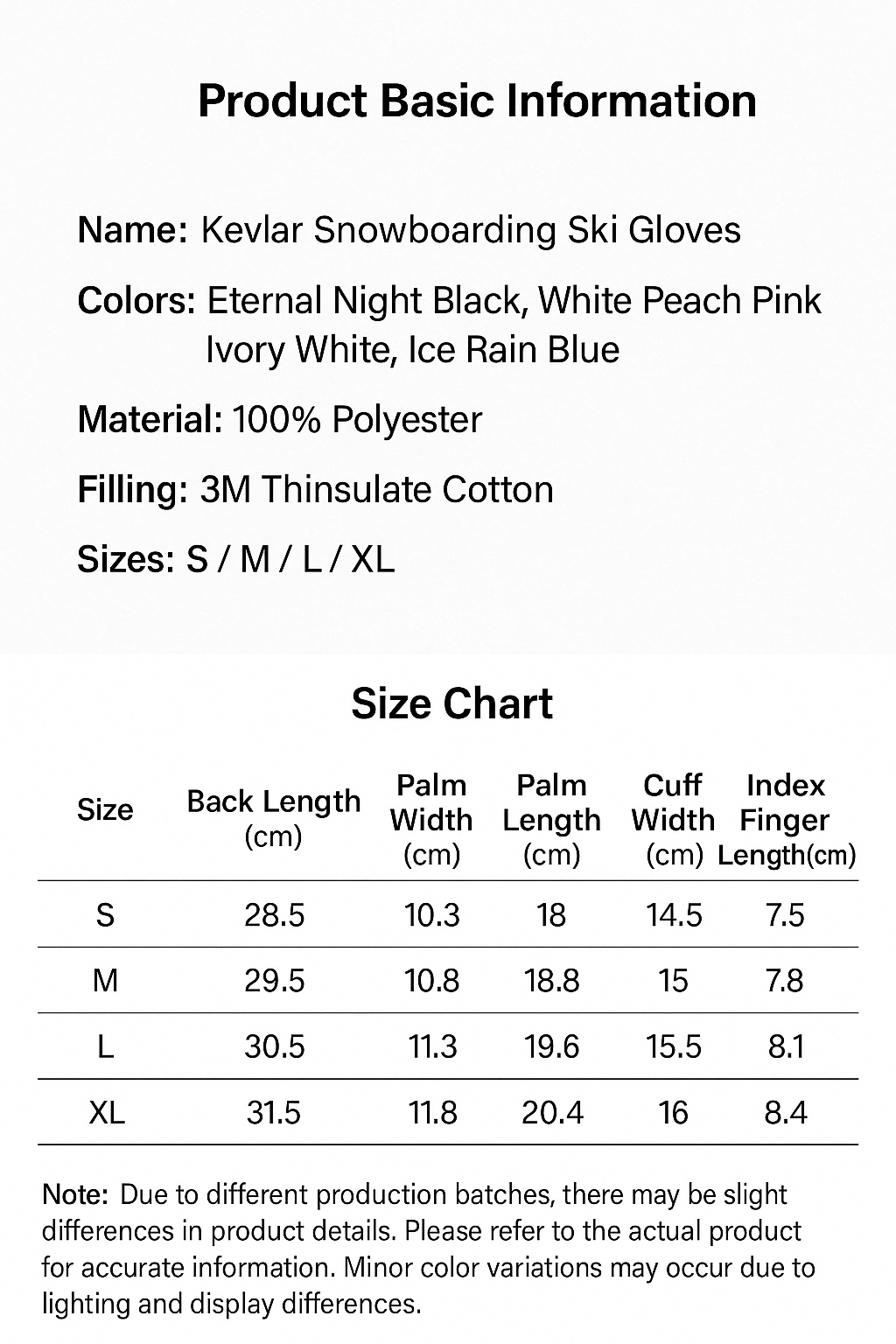 Kevlar Snowboarding Ski Gloves